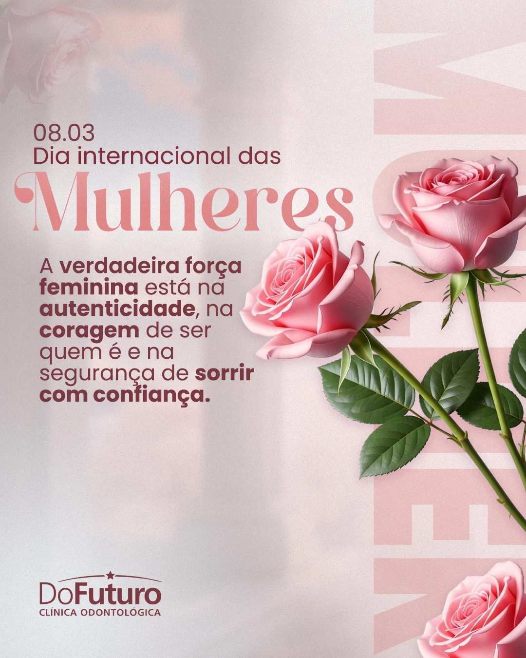 FELIZ DIA INTERNACIONAL DAS MULHERES! | Clínica do Futuro